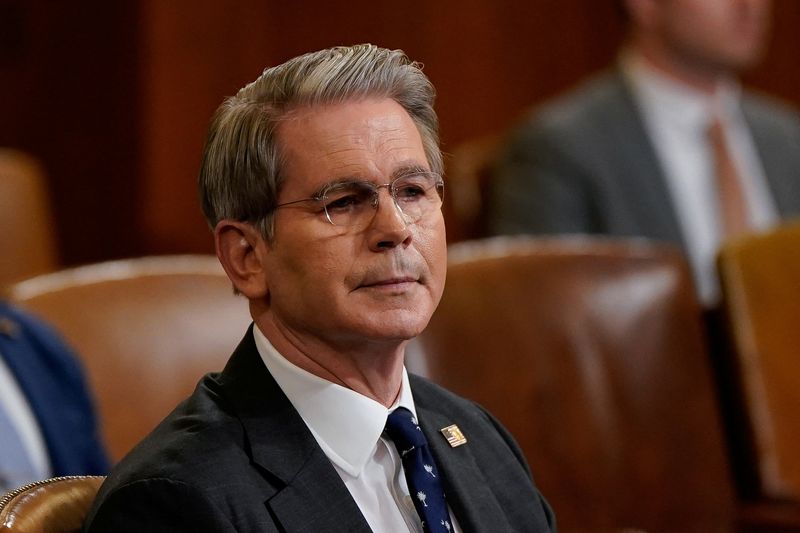 Treasury Secretary Scott Bessent at a House Committee hearing in Washington, Wednesday. Bessent told the committee a new framework trade deal with China did not include reducing U.S. export controls in exchange for Chinese rare earths.