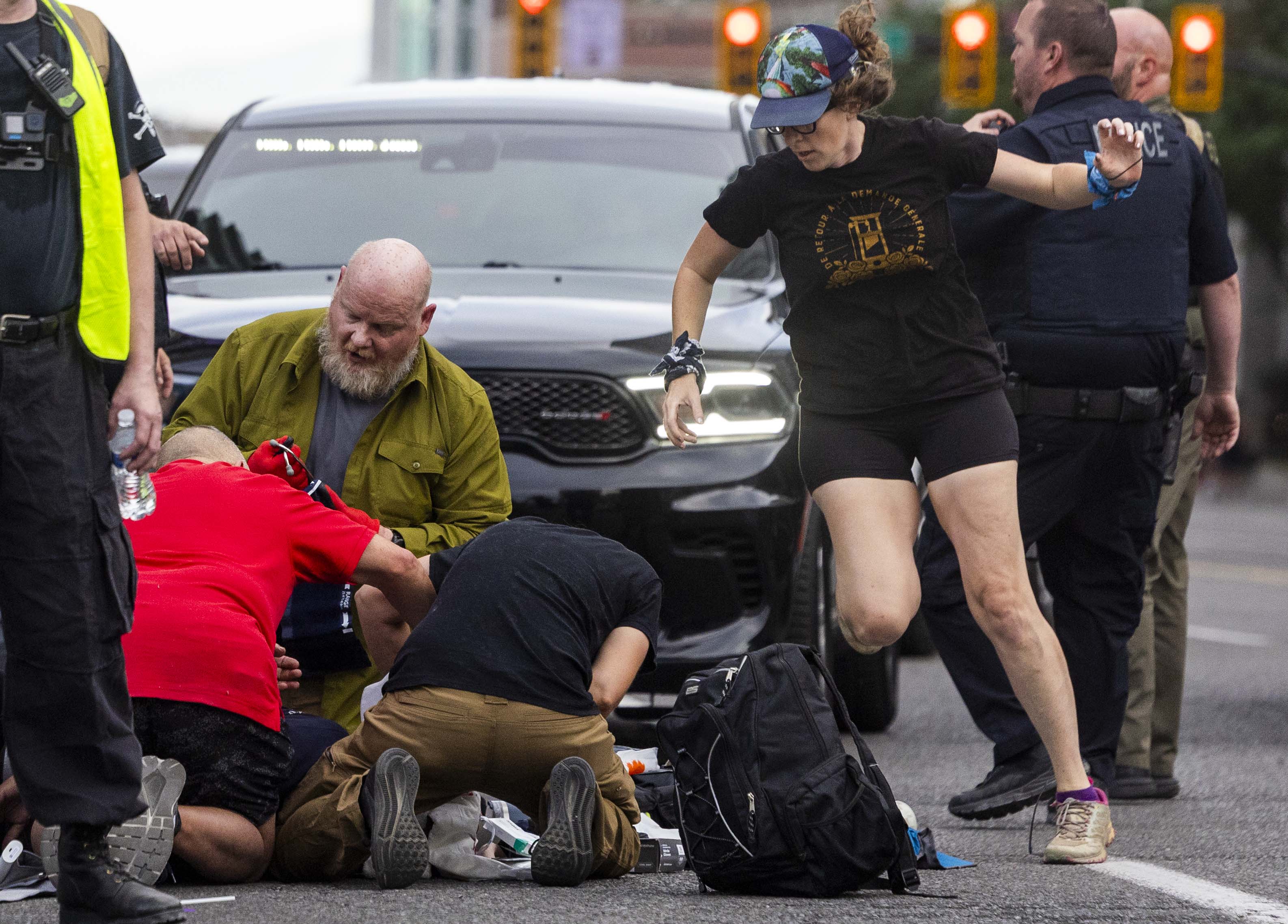 'Innocent bystander' shot, killed by member of 'peacekeeping' group at Salt Lake rally